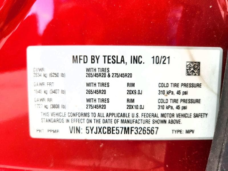2021 TESLA MODEL X 13