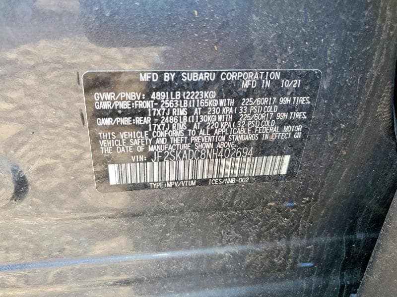 2022 SUBARU FORESTER PREMIUM 13