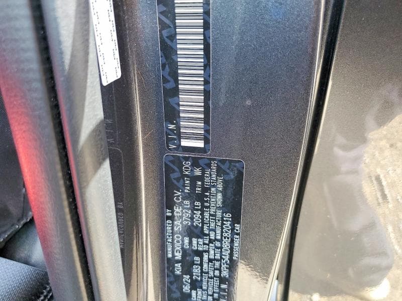 2024 KIA FORTE GT LINE 12