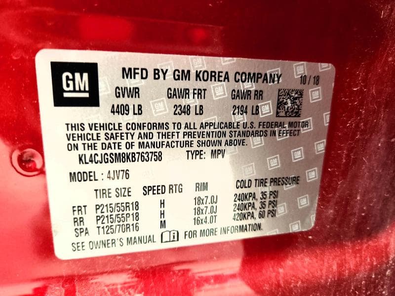 2019 BUICK ENCORE ESSENCE 13