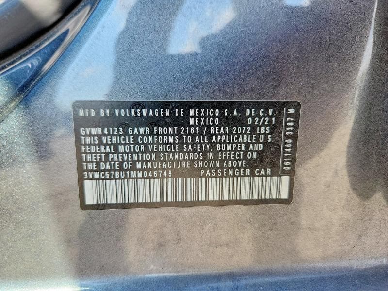 2021 VOLKSWAGEN JETTA S 12
