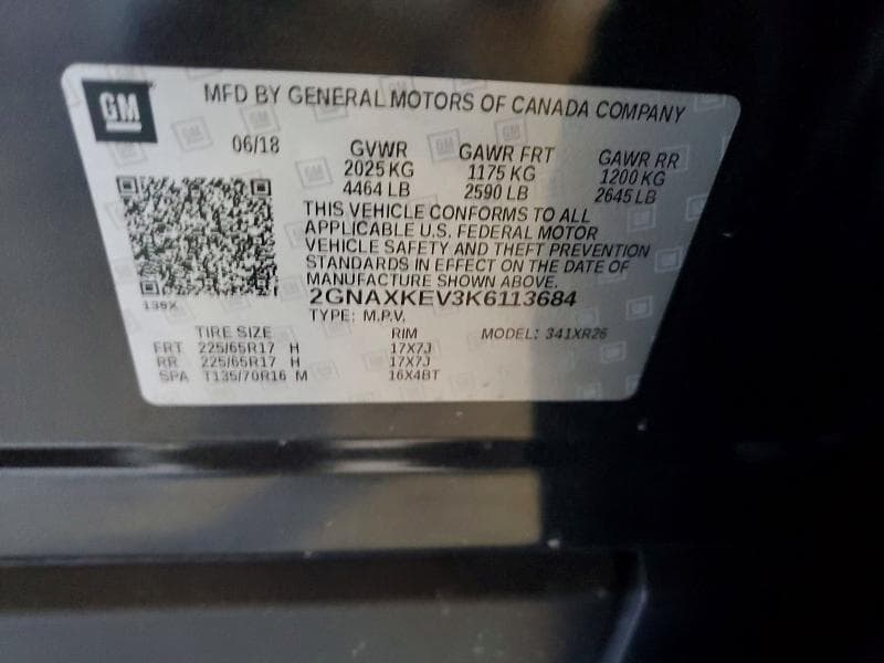2019 CHEVROLET EQUINOX LT 13