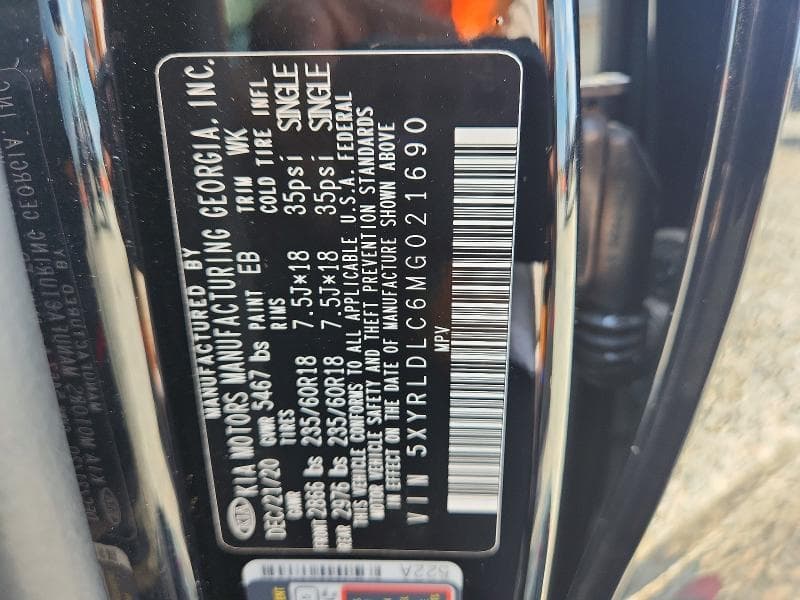2021 KIA SORENTO S 13