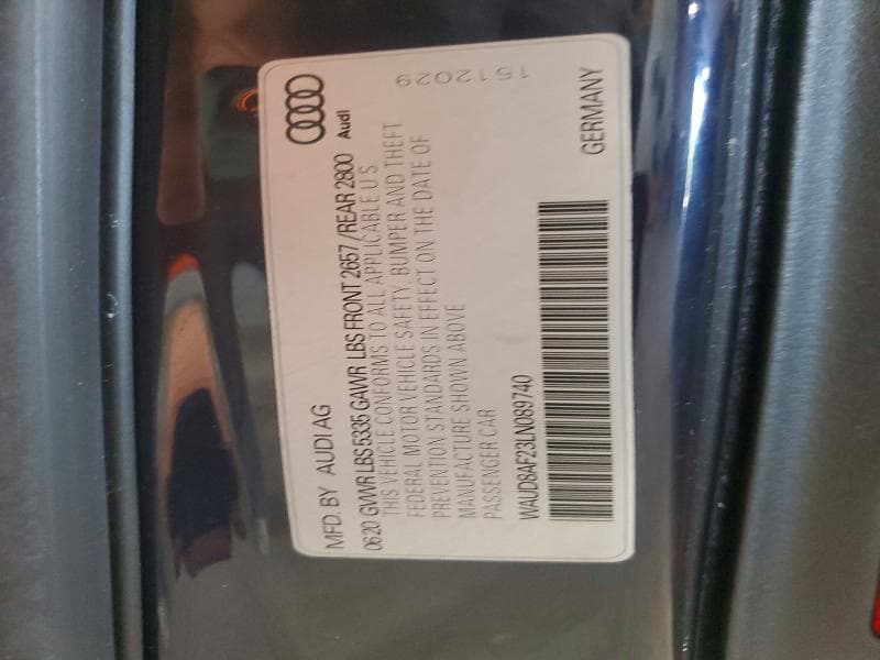 2020 AUDI A6 PREMIUM 12