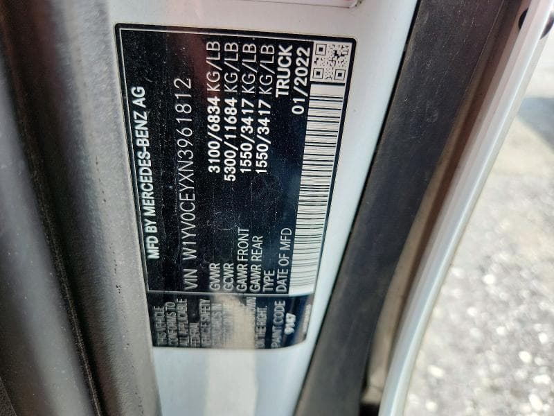 2022 MERCEDES-BENZ METRIS 13