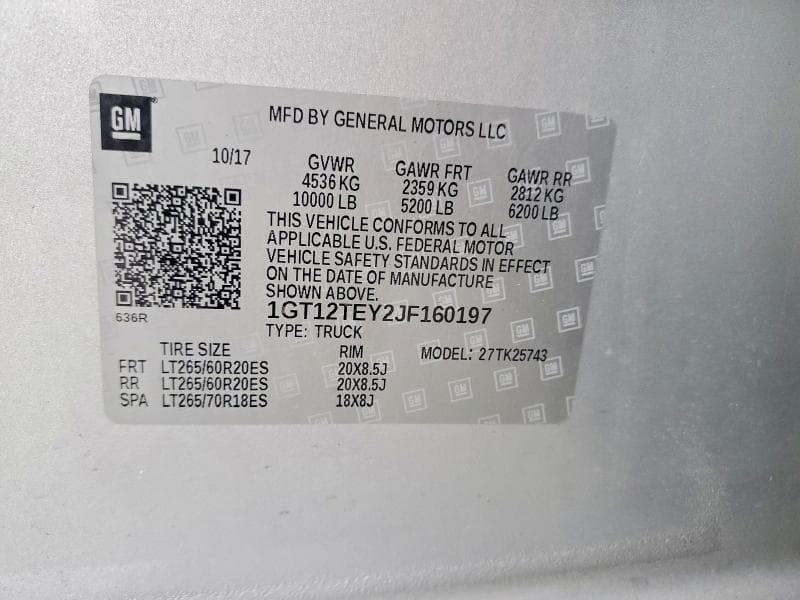 2018 GMC SIERRA K2500 SLT 12