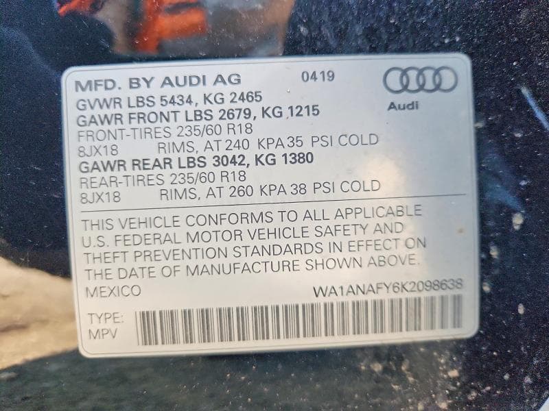 2019 AUDI Q5 PREMIUM 13