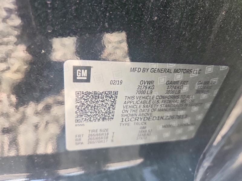 2019 CHEVROLET SILVERADO K1500 LT 12