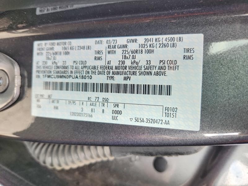2023 FORD ESCAPE ST LINE 13