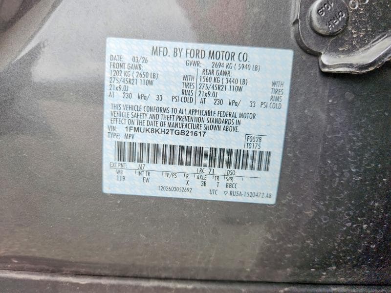 2026 FORD EXPLORER ST-LINE 14