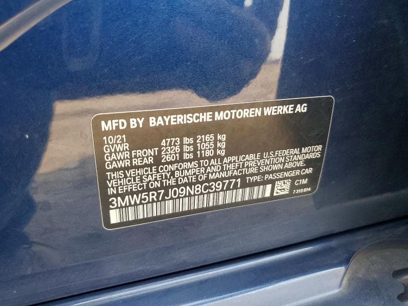 2022 BMW 330XI 12