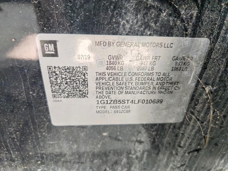 2020 CHEVROLET MALIBU LS 13