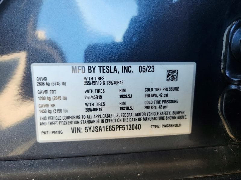 2023 TESLA MODEL S 12