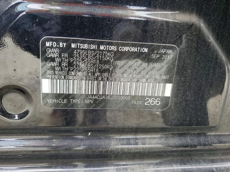 2018 MITSUBISHI OUTLANDER ES 14