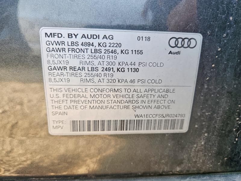 2018 AUDI Q3 PREMIUM 12