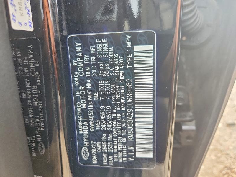 2018 HYUNDAI TUCSON LIMITED 12