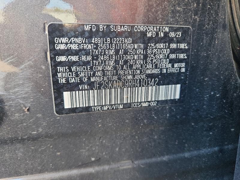 2024 SUBARU FORESTER PREMIUM 12