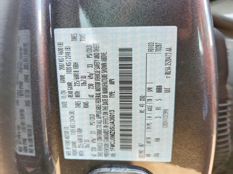 2025 FORD ESCAPE ST LINE 14