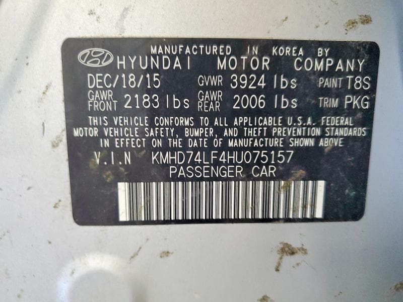 2017 HYUNDAI ELANTRA SE 13