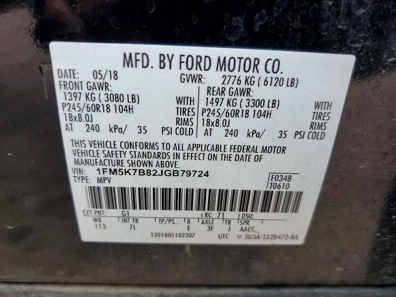 2018 FORD EXPLORER 13