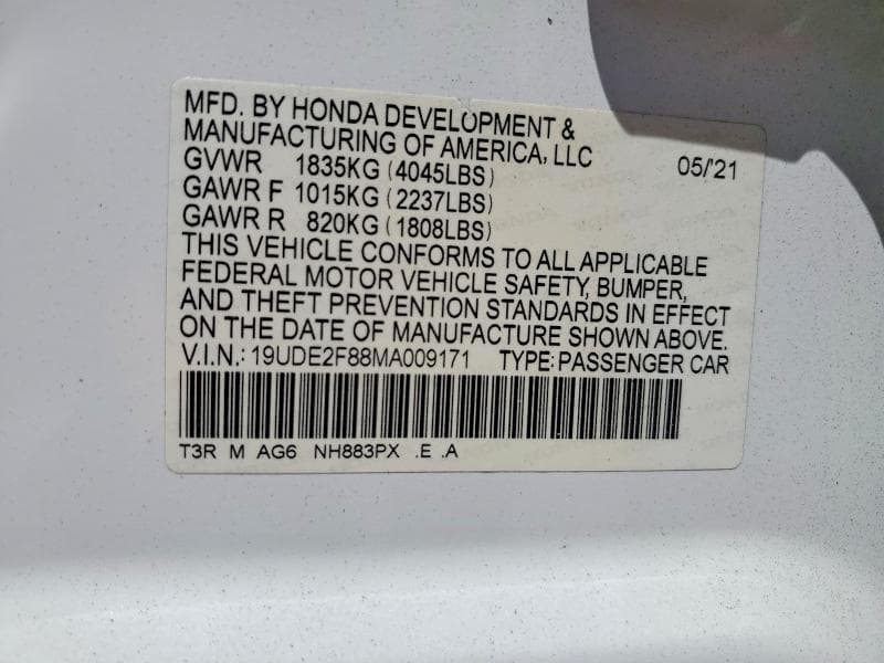 2021 ACURA ILX PREMIUM A-SPEC 12