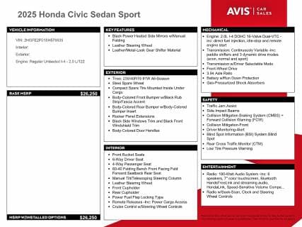 2025 HONDA CIVIC SPORT 12