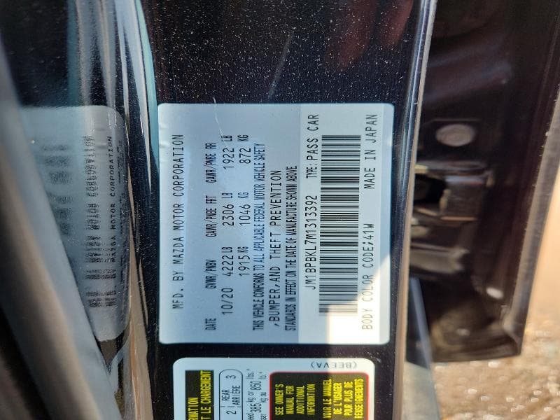 2021 MAZDA 3 SELECT 12