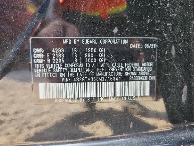 2021 SUBARU IMPREZA 12
