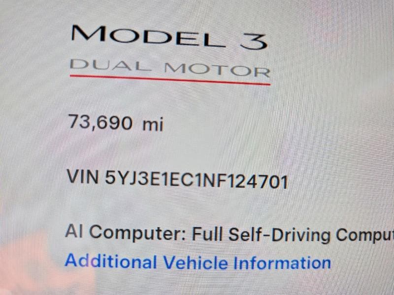 2022 TESLA MODEL 3 9