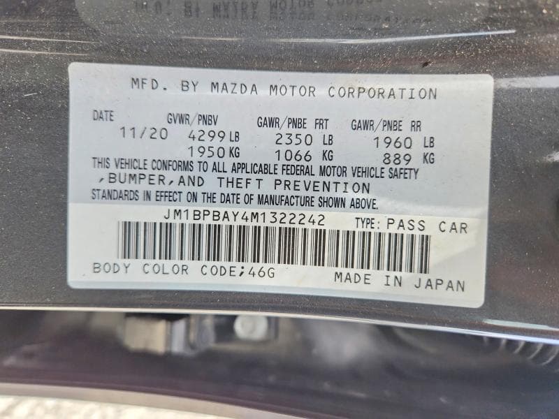 2021 MAZDA 3 12