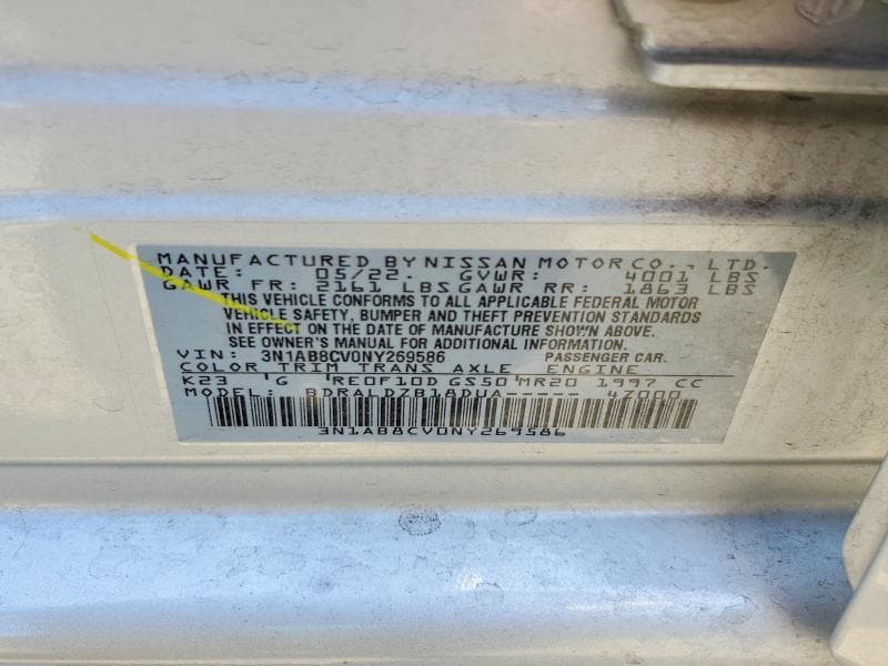 2022 NISSAN SENTRA SV 12