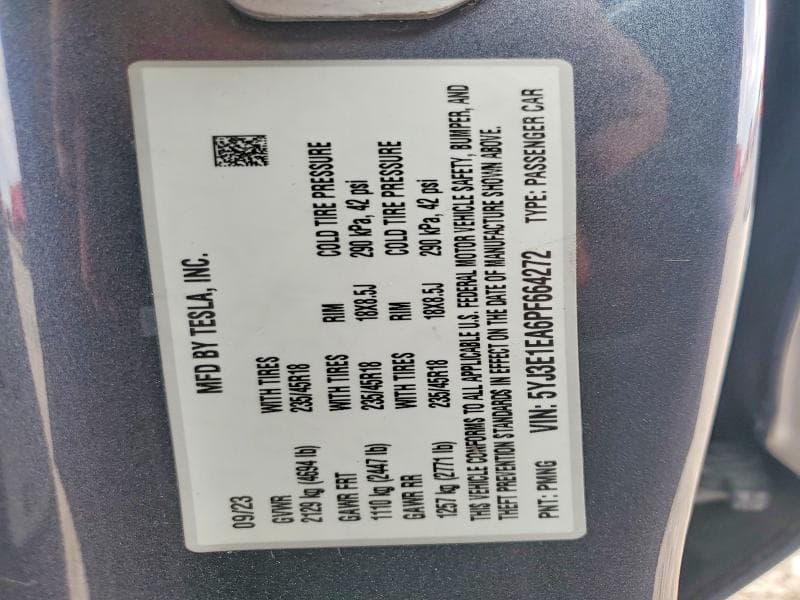 2023 TESLA MODEL 3 13