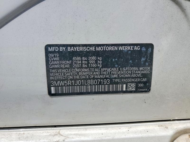 2020 BMW 330I 12
