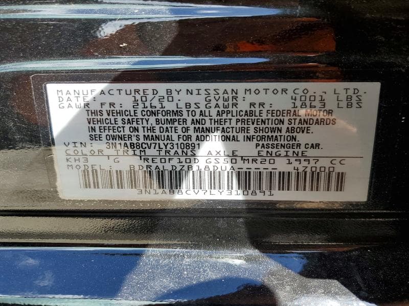 2020 NISSAN SENTRA SV 13