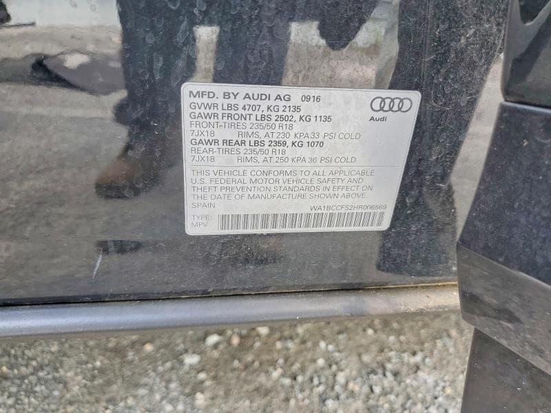 2017 AUDI Q3 PREMIUM 14