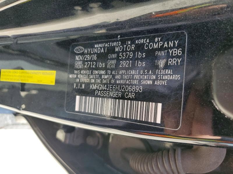 2017 GENESIS G80 3.8 12