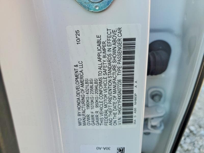 2025 HONDA ACCORD SE SE 13