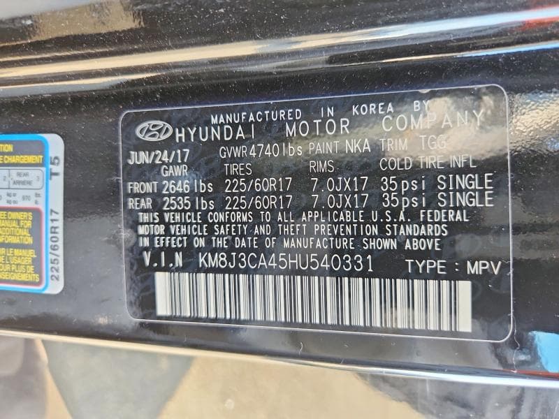 2017 HYUNDAI TUCSON SE 14