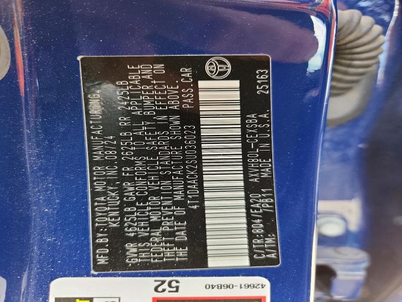 2025 TOYOTA CAMRY SE 12