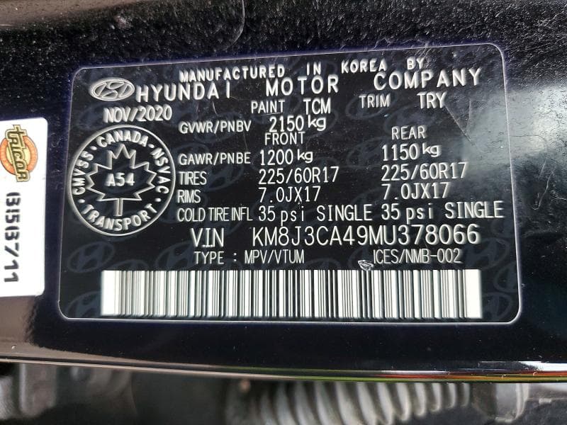2021 HYUNDAI TUCSON LIMITED 13