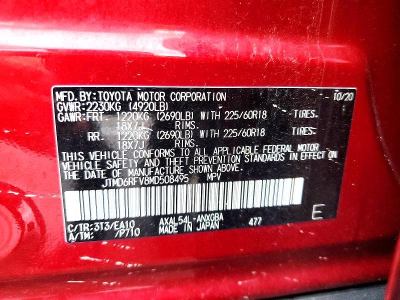 2021 TOYOTA RAV4 LIMITED 13