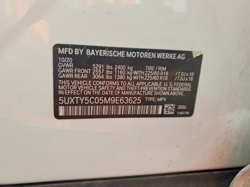 2021 BMW X3 XDRIVE30I 14