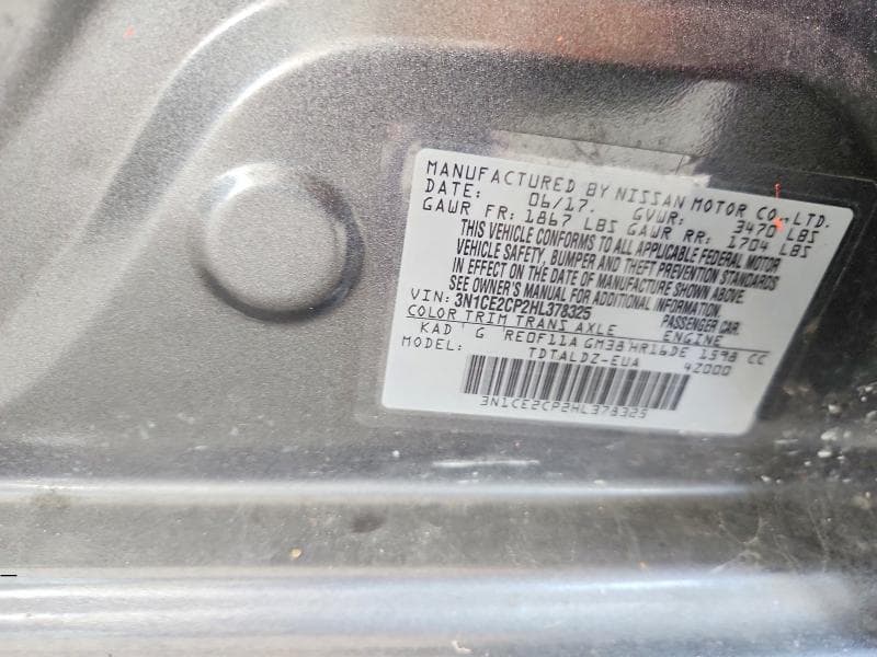 2017 NISSAN VERSA NOTE SV 12