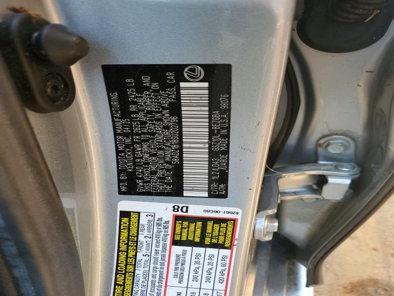2025 LEXUS ES 350 BASE 12