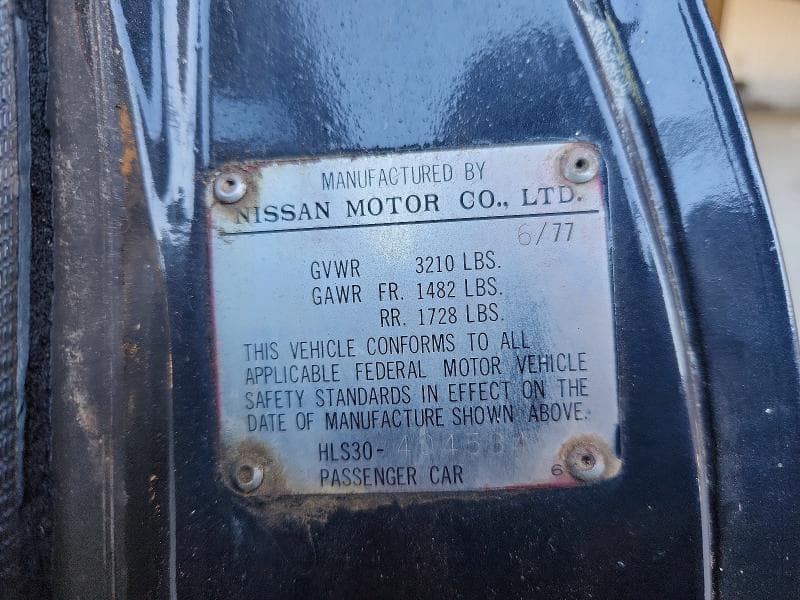 1977 DATSUN 280ZX 12