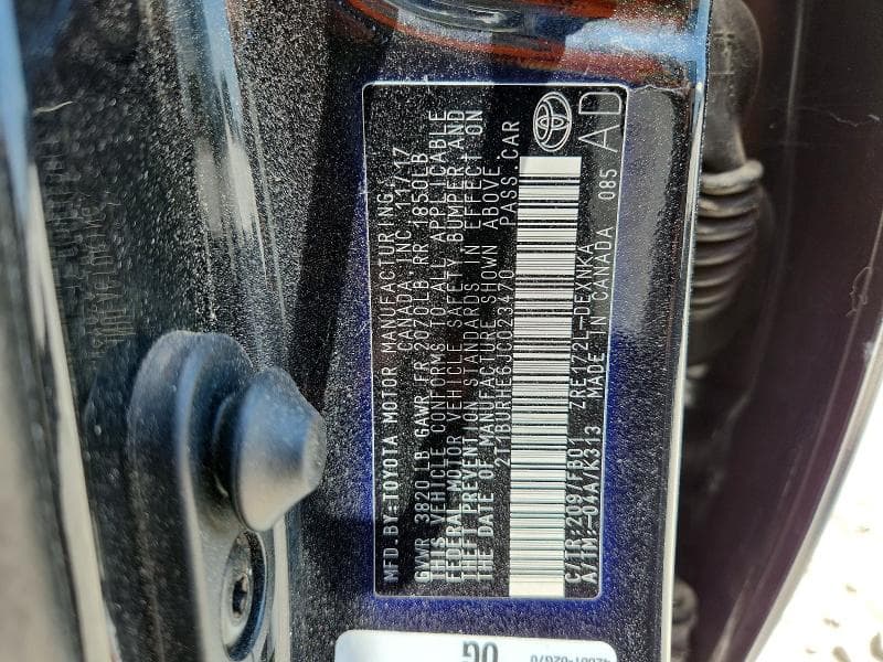 2018 TOYOTA COROLLA LE 13