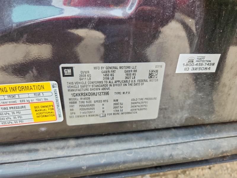 2017 GMC ACADIA LIMITED SLT-2 13