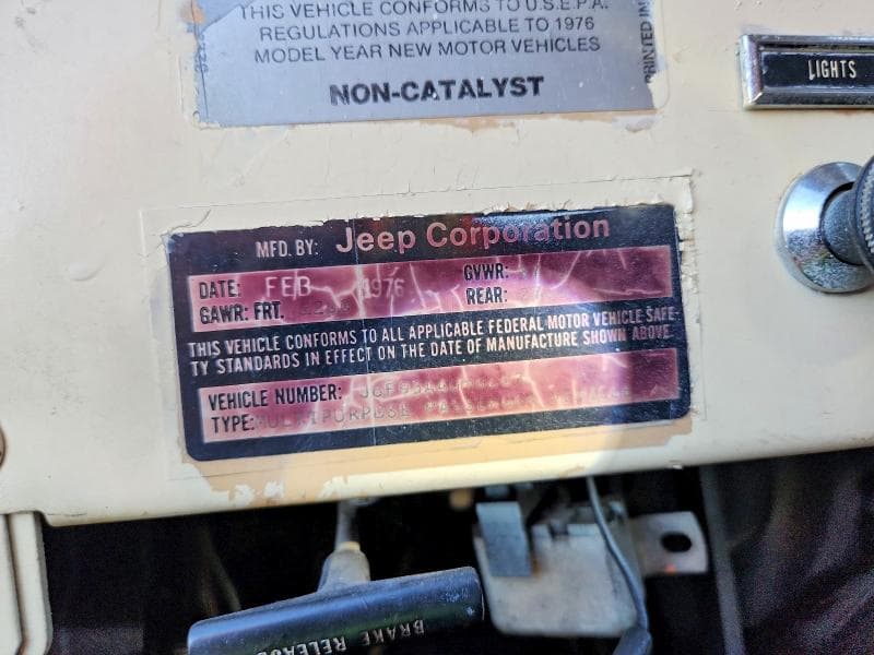 1976 JEEP CJ-7 13