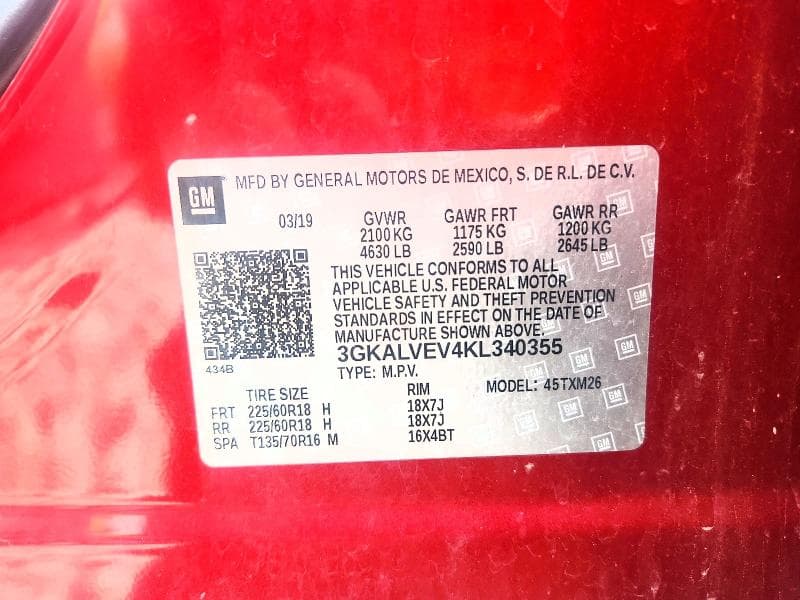 2019 GMC TERRAIN SLT 13
