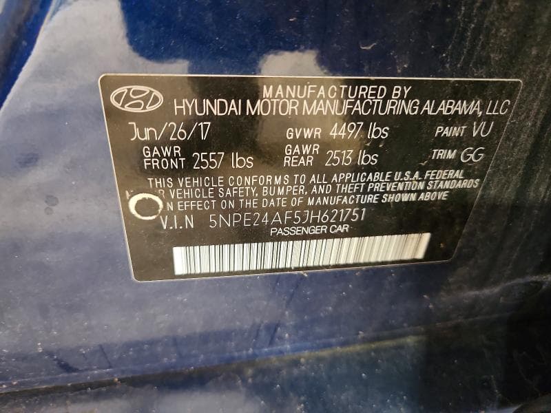 2018 HYUNDAI SONATA SE 13